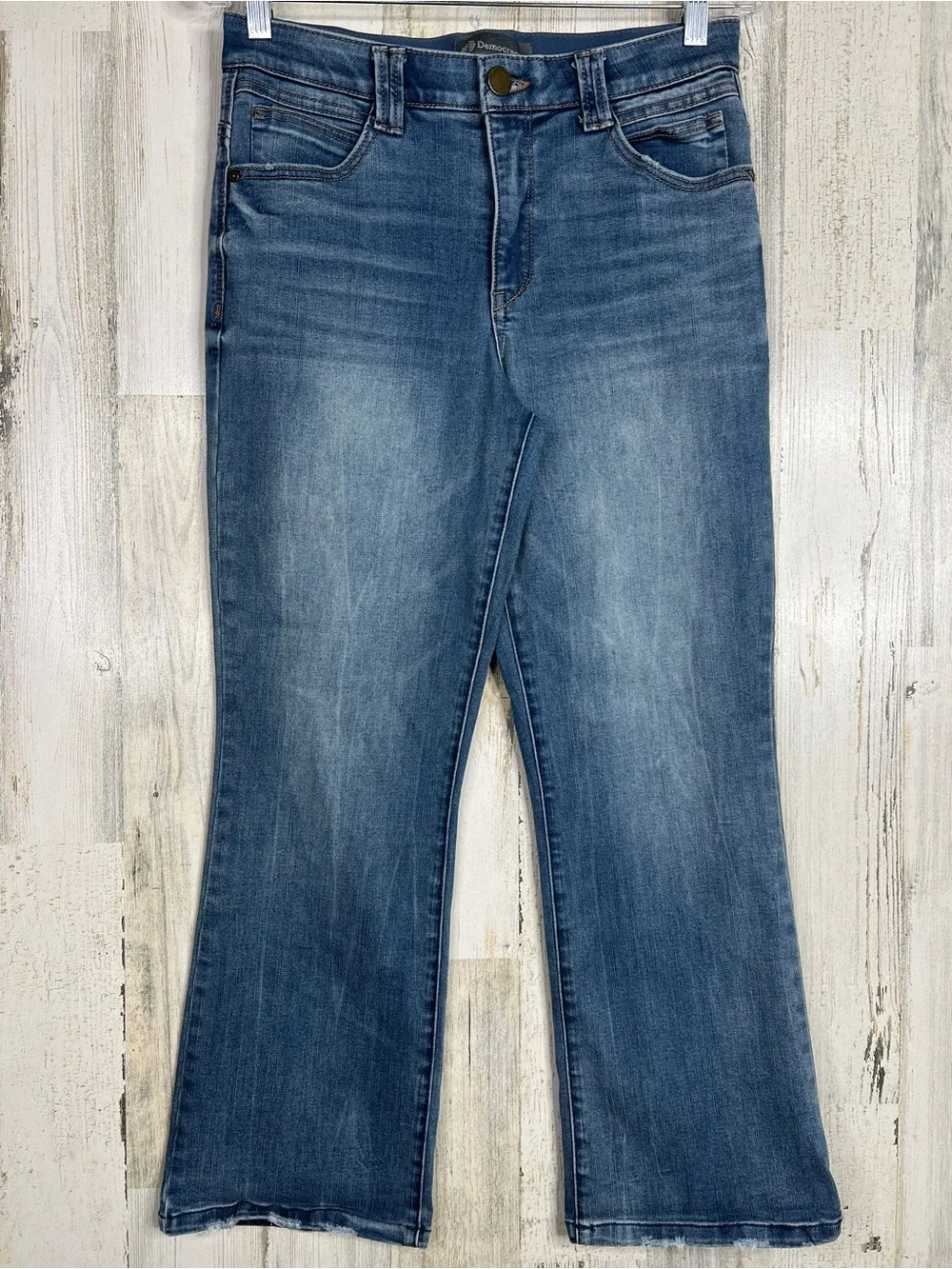 Democracy Flares Jeans‎ Women Ab Technology Size 8 Blue Stretch
